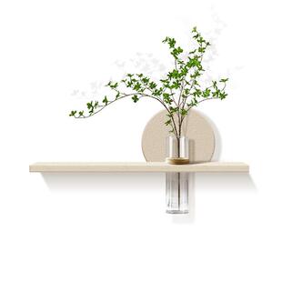 奶油风餐厅水培绿植砂岩画玄关装饰画2025新款diy可置物圆形挂画