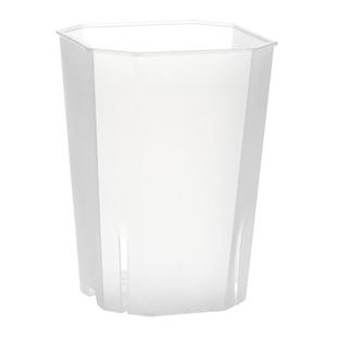 钻石八角方盆透明黑白花盆观察植物生长全新料多肉玉露十二卷花盆