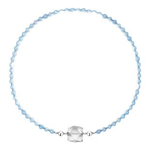 无用之用「启程山海」天然浅蓝海蓝宝白水晶紫玉晶项链轻奢礼物女