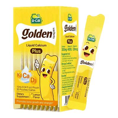 迪巧小黄条液体钙plus青少年补钙