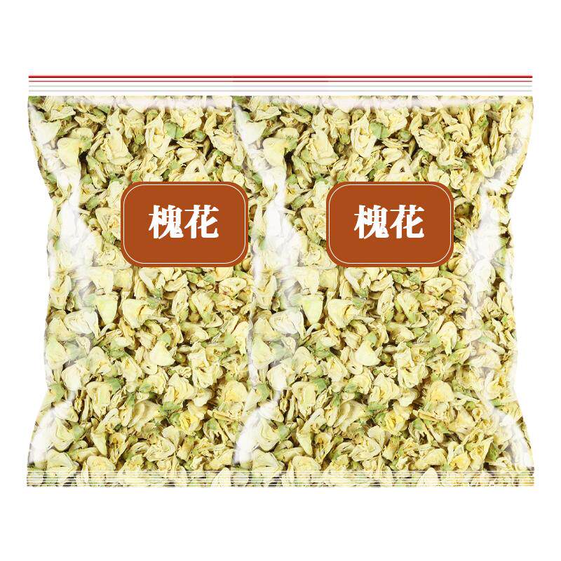 槐花中药材500g新鲜槐树干花食用生愧花茶怀花痔疮正品槐米泡水喝