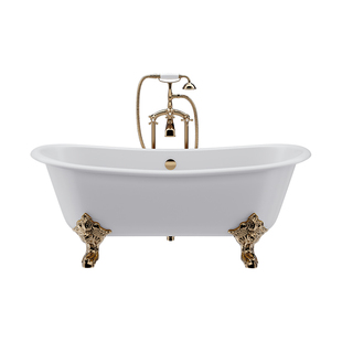 法式浴缸法式复古浴缸陶瓷浴缸家用成人铸铁家庭用贵妃落地大浴缸