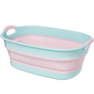 日本进口超大折叠盆便捷洗浴盆宝宝宠物洗澡盆户外洗菜洗衣收纳盆