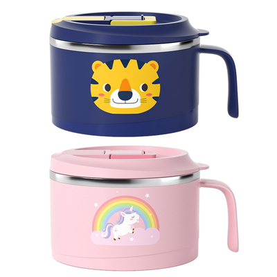 大容量泡面碗304不锈钢学生食堂打饭碗带盖宿舍泡面神器方便面碗