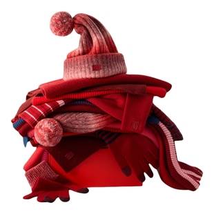 蕉内红色计划5系男女围巾帽子手套本命年情侣新年礼物保暖礼盒冬