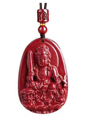 一物一证保真天然朱砂本命佛吊坠