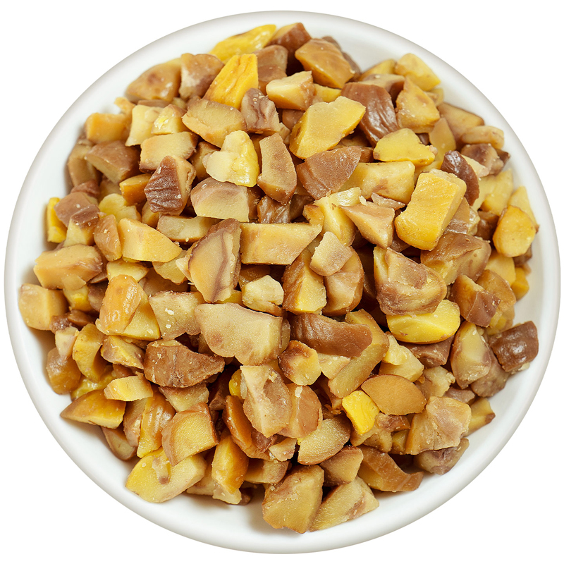 板栗仁碎粒干油栗子熟栗仁去皮去壳甜粟子甘栗小包装零食烘焙商用