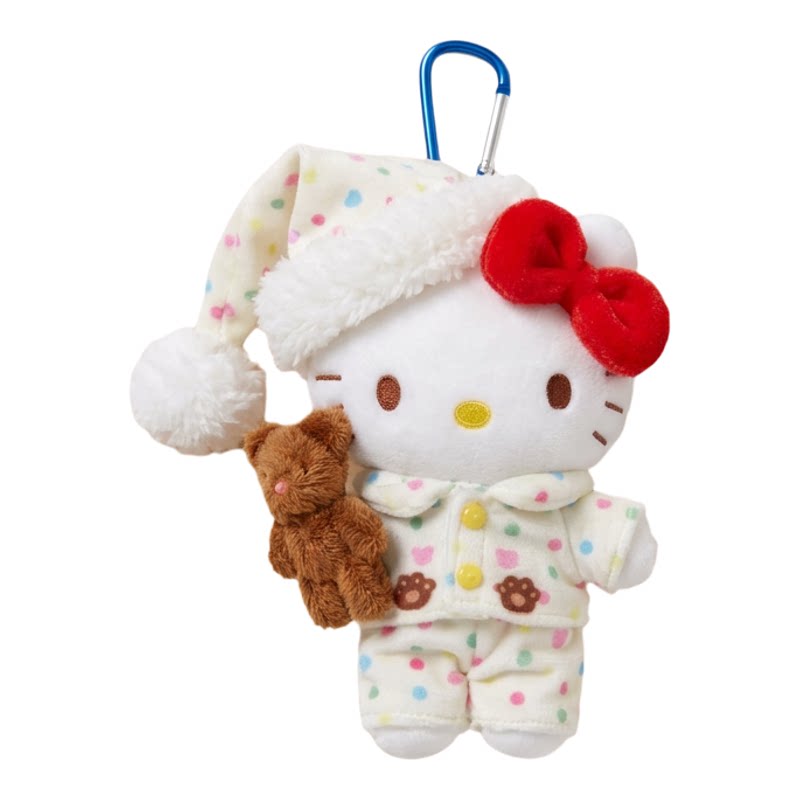 版哈喽Kitty波点毛绒公仔挂件