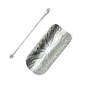 手工锤纹铜茶则赏茶荷茶勺茶匙茶铲茶针仿古红铜茶拨道具包邮