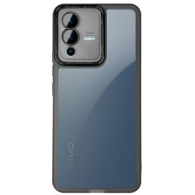 适用于vivos12护镜壳手机壳s12自带镜头膜s12pro保护套透明黑软胶vivi壳膜超薄S12镜头全包防摔高级感男女