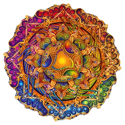 UNIDRAGON木制曼达拉拼图益智