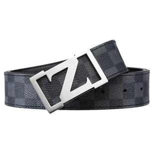 私人定制ChainKavin皮带男士真皮平滑扣纯牛皮青年学生腰带礼盒装