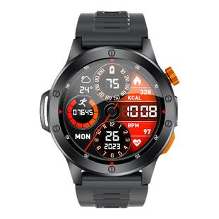 大屏圆盘户外运动智能手表多功能手电筒健康检测蓝牙通话男士手环