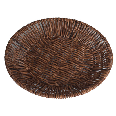 意能手工编织小吃篮塑料仿藤