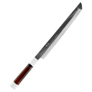 千寿专业大马士革钢日料刺身刀切三文鱼刀生鱼片专用刀具金枪鱼刀