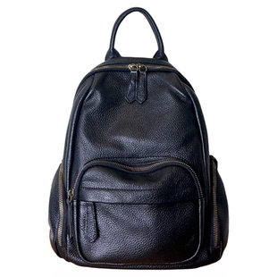 真皮小型双肩包女高级感小众2026春款小背包女士头层牛皮双肩背包