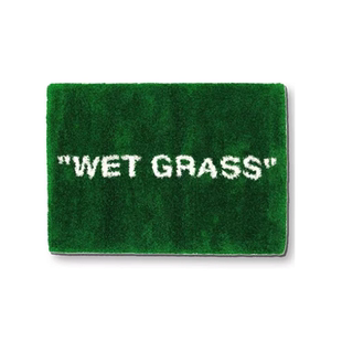 宜家地毯绿色湿草地wetgrass潮流创意家用直播间工作室地垫装饰垫