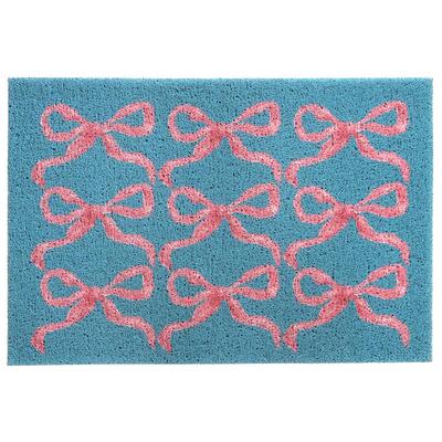 原创可爱蝴蝶结丝圈入户垫门厅脚垫防尘垫耐脏好打理猫抓垫猫砂垫