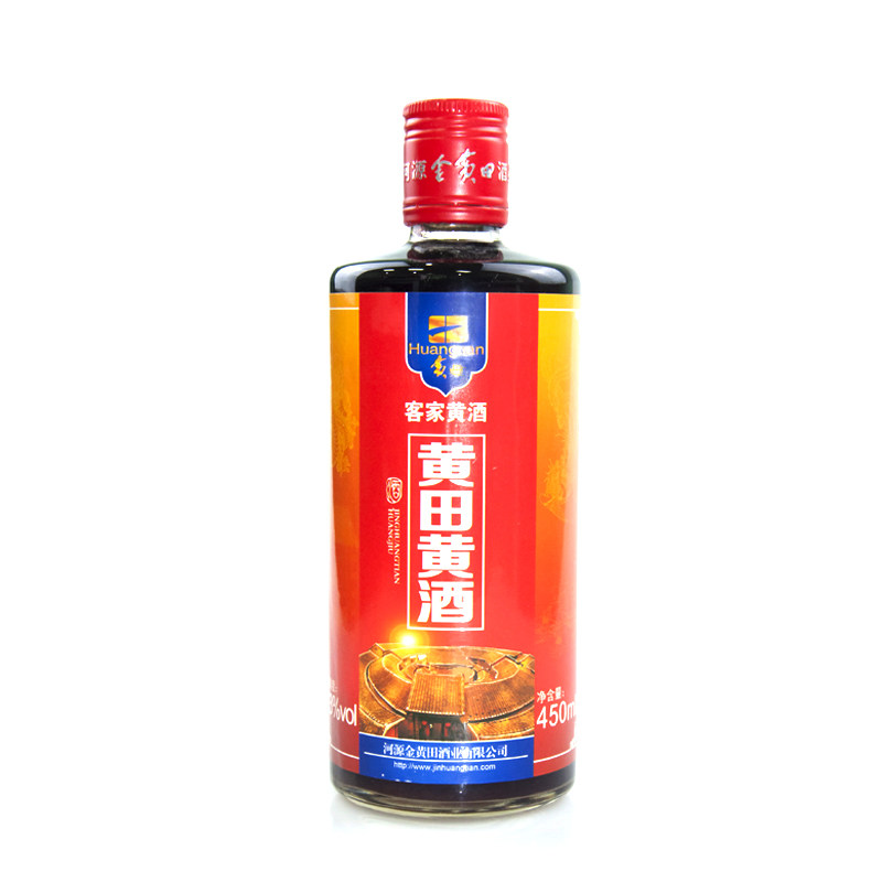 黄田客家黄酒900ml3年广东甜酒