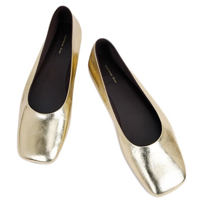 胡可推荐 MantenerGran超软羊皮单鞋女方头真皮浅口平底鞋 MG女鞋