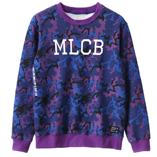 秋冬季迷彩加绒卫衣男潮街头嘻哈街舞hiphop宽松情侣套头印花上衣