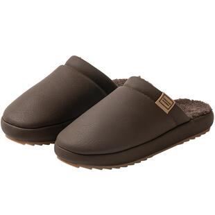 牛筋底棉拖鞋男士秋冬季室内家居加绒保暖地板防滑高端皮拖防水女