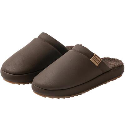 男士牛筋底棉拖鞋秋冬季室内加绒