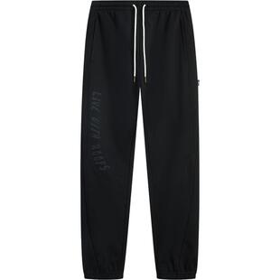 李宁卫裤男反伍BADFIVE黑色裤子男士休闲裤宽松束脚针织运动长裤