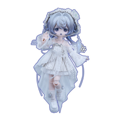 COME4FREE童话系列【多音白闪蝶】12分BJD娃衣裙子套装