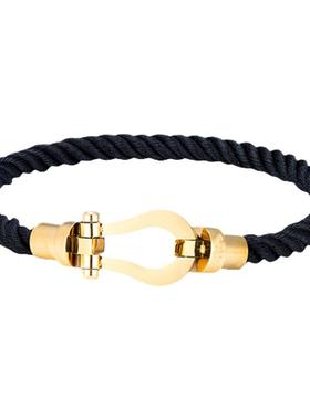 马蹄扣本命年情侣编织红绳手绳不掉色尼龙绳ins高级男女手链礼物
