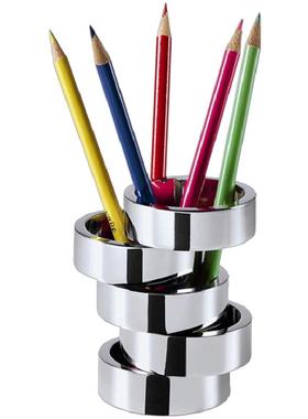 造型百变德国轻奢金属笔筒摆件