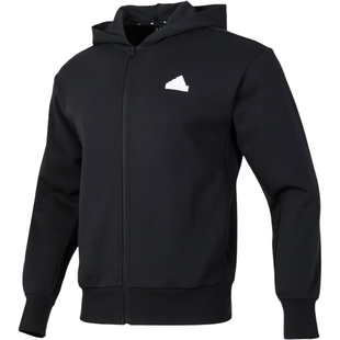 Adidas/阿迪达斯正品2024新款男士针织透气宽松外套JI6324