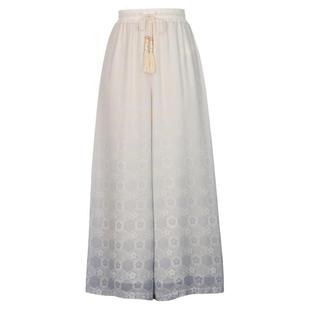 森女部落原创凉感雪纺阔腿裤垂感休闲裤印花裤子2026新款女装夏季