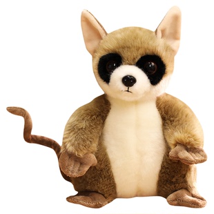 仿真大眼狐猴公仔毛绒玩具小猴子长尾猴玩偶布娃娃女生日礼物儿童