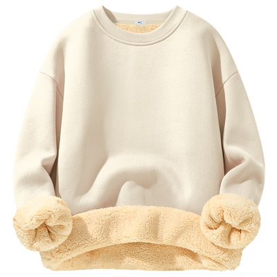 回力加绒加厚卫衣男秋冬外套