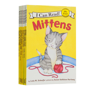 【原版正品】Mittens猫咪小手套全套6册 小猫咪儿童幼儿园绘本平装i can read my first分级读物阅读初级英语图画故事书