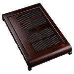 从简黑檀木茶盘抽屉式家用鸡翅实木大号茶台功夫茶具储水茶海托盘