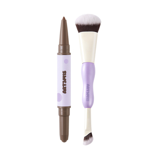 小猴子推荐!凹凸迷思双头修容笔刷阴影提亮哑光立体膏卧蚕日常女