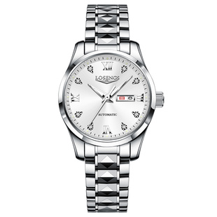 瑞士名牌新款冲浪琴师女士手表机械表潮时尚简约奢华钨钢女表韩版