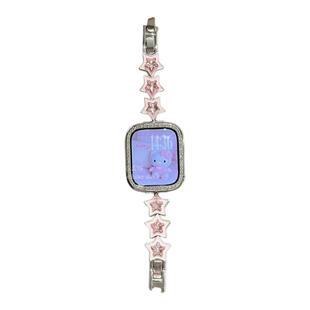 星星钻金属链壳精致适用于苹果手表s10代静静的表带iwatch9876se