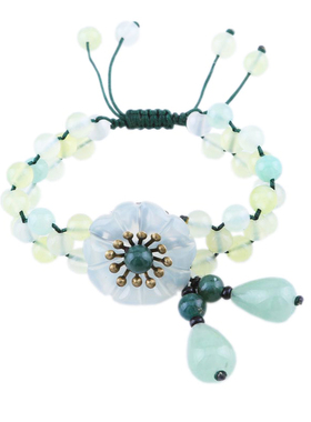 纯然手链岫玉小清新复古民族风