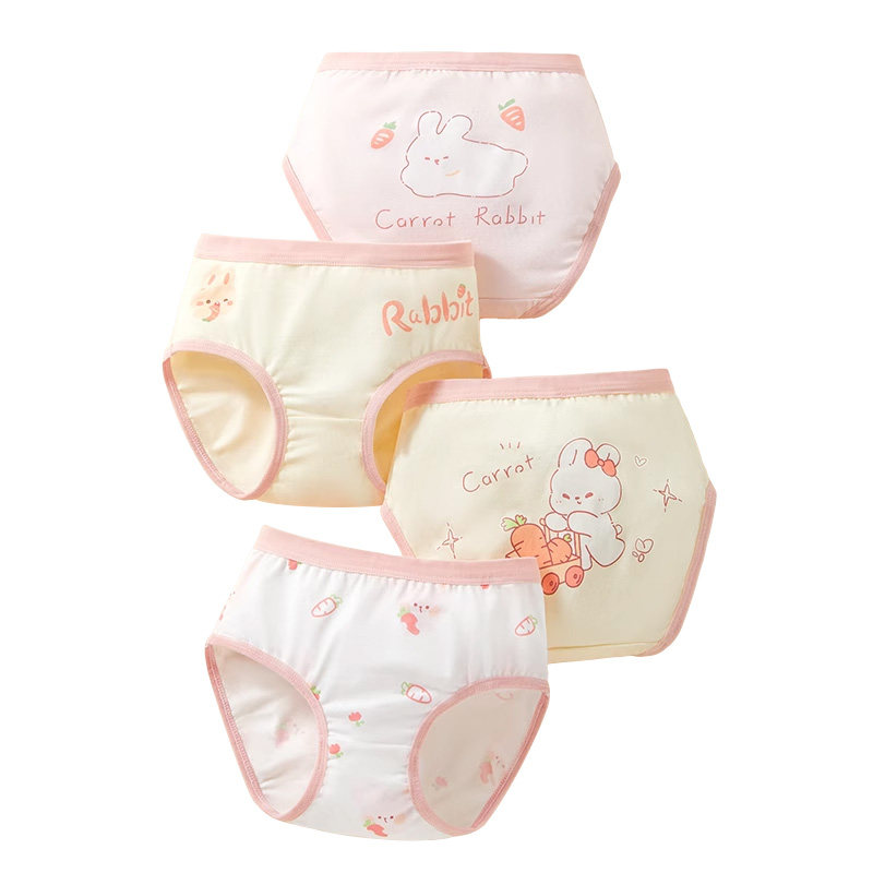 科巢女童三角内裤纯棉儿童内裤女宝宝小女孩中小童幼儿短裤不夹PP