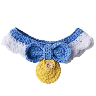 Airtag猫项圈苹果追踪定位器编织项圈防丢失宠物用品蓝猫猫咪围脖