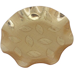 亚克力果盘金叶金丝果盘小吃碟盘 果碟酒店酒吧KTV茶楼婚庆多规格