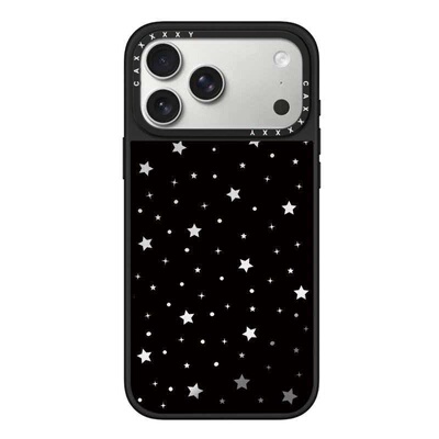 满印白色星星苹果17Promax适用iPhone16Pro手机壳15pro满天星创意卡通14Pro明星同款13防摔磁吸硬壳