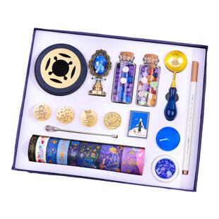 火漆印章套装全套便宜新手火器印章蜡粒熔炉信封请帖封口火系火机章头火星昂章全套工具带炉子垫板勺子摇摇乐