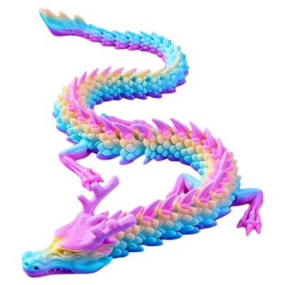 夜光龙3D打印中国龙玩具