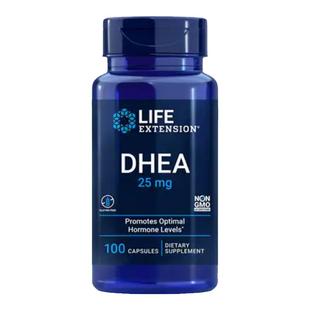 现货美国Life Extension女性DHEA25mg/100mg脱氢表雄酮早衰备孕
