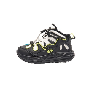 SMIBU斯密朴童鞋2025冬新款男女童板鞋儿童运动鞋加绒棉鞋石炭纪