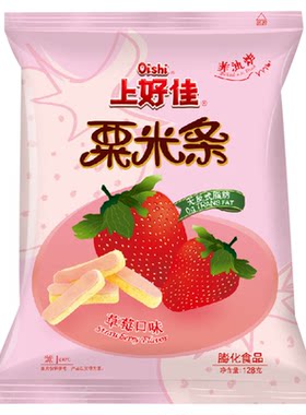 上好佳草莓味粟米条劲道爽滑